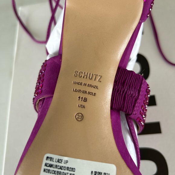 Shultz Rhinestone Wrap Around Heels New With Box Size 11 - Picture 4 of 6
